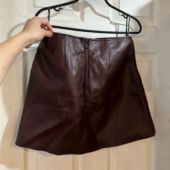 Mini skirt Wine colour - Picture 4 of 5
